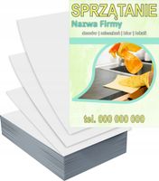Ulotki A5 1000 szt reklamowe firmowe duży wybór wzorów firma sprzątająca