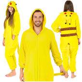 Onesie kigurumi piżama na urodziny pikachu prezent ciepła kombinezon dres M