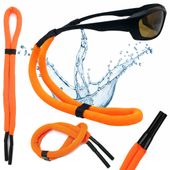 Pływający sznurek do okularów z regulacją - Pomarańcz neonowy