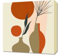 Obraz 50x50cm Wazy w Czerwieni