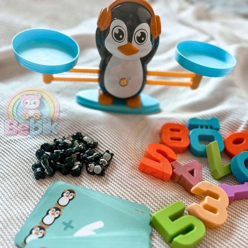 WAGA SZALKOWA RÓWNOWAŻNA EDUKACYJNA Nauka Liczenia Pingwin DLA DZIECI na Arena.pl