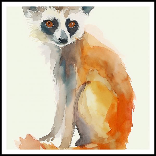 Plakat 90x90cm Lemurek zdjęcie 3