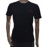 Bluzka męska czarny t-shirt męski ze znaczkiem M