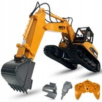 Koparka Gąsienicowa RC 3w1 METAL Sterowana na Pilota 15 Kanałowa 1:14 RTR