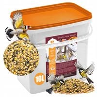 DROBNA KARMA DLA DZIKICH PTAKÓW POKARM ZIARNO SŁONECZNIK ORZECH DO KARMNIK