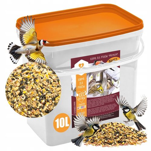 DROBNA KARMA DLA DZIKICH PTAKÓW POKARM ZIARNO SŁONECZNIK ORZECH DO KARMNIK na Arena.pl