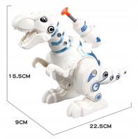 DUŻY DINOZAUR INTERAKTYWNY ROBOT TREX CHODZI RYCZY ŚWIECI +ZIEJE DLA DZIECI