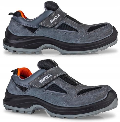 BUTY ROBOCZE PÓŁBUTY LEKKIE PODNOSKIEM BLACHĄ BHP Swolx X12 R. 43+ WKŁADKA na Arena.pl