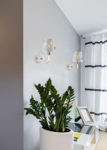 Batley lampa kinkiet 1x60W E14 biały na Arena.pl