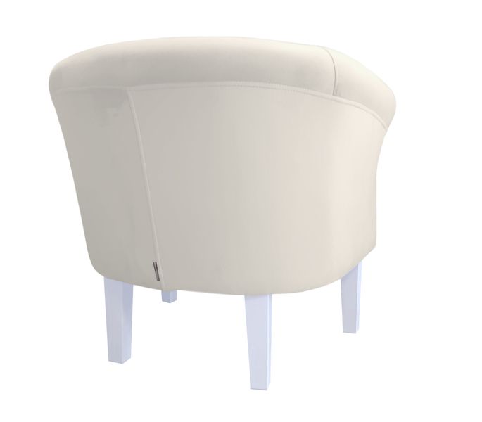 Fotel Milo nogi 20cm białe kremowy MG50 zdjęcie 4
