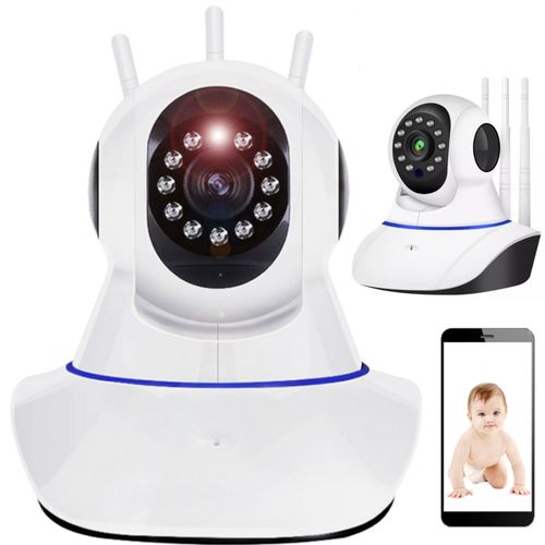 Kamera wewnętrzna niania do monitoringu z detekcją ruchu obrotowa Wi-Fi na Arena.pl