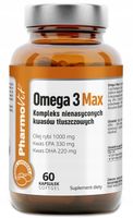 PharmoVit OMEGA 3 MAX EPA DHA 1000mg BEZ DODATKÓW