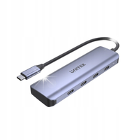 Hub USB-C Unitek H1107K 4x USB-C 5 Gbps aluminiowy