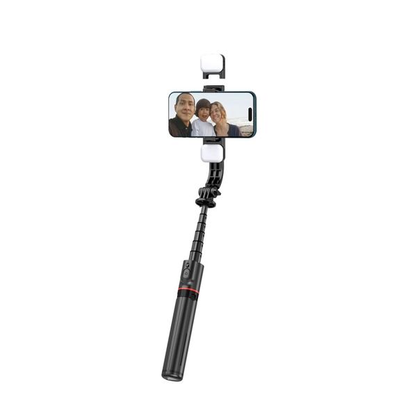 TECH-PROTECT L05S BLUETOOTH SELFIE STICK TRIPOD & LED LIGHT BLACK zdjęcie 4