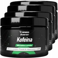 Kofeina w Proszku Enkioo 100% Czystości | 4x250g 1kg | Bezwodna | Proszek