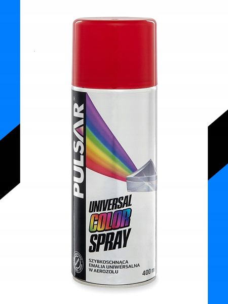 LAKIER CZERWONY POŁYSK PULSAR SPRAY RAL 3002 400 ml zdjęcie 5
