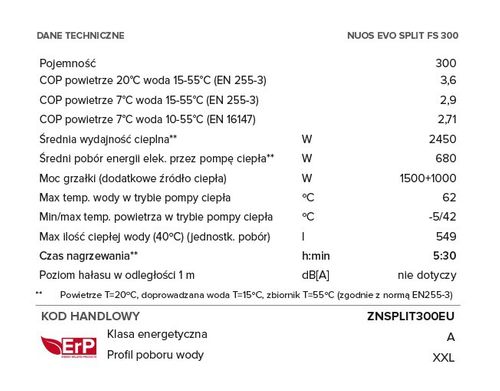 Ariston Pompa Ciepła Nuos Evo Split 300 na Arena.pl