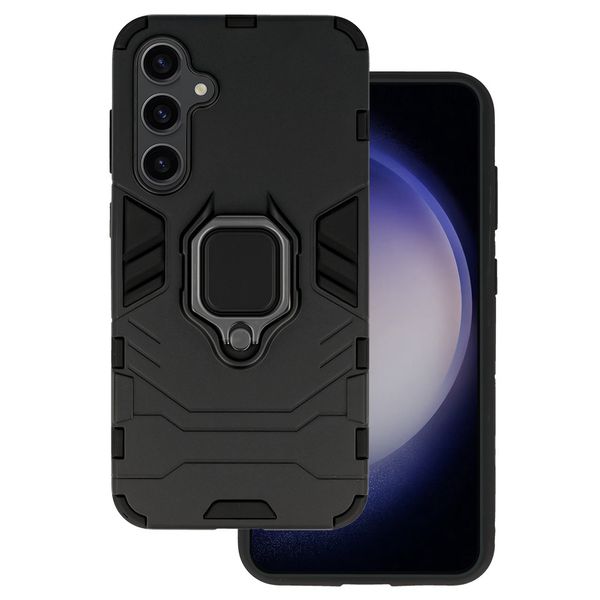 Ring Armor Case do Samsung Galaxy S23 FE Czarny zdjęcie 1