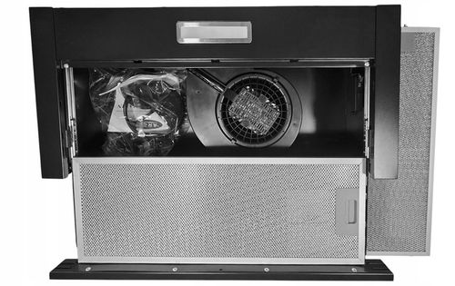 Czarny okap kuchenny teleskopowy podszafkowy Marin 50cm + FILTR na Arena.pl