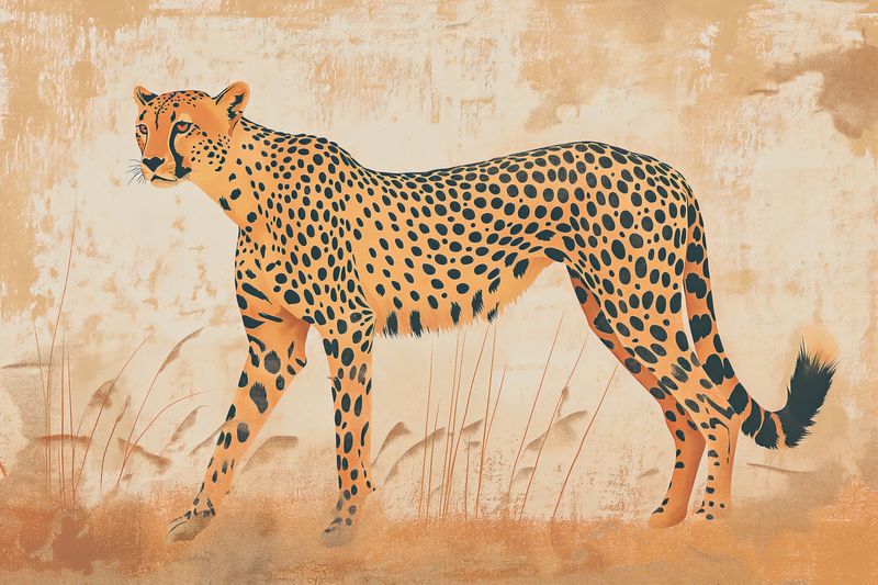 Plakat 30x20cm Gepard w Ruchu zdjęcie 1
