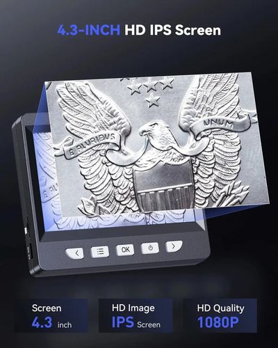 Elektroniczny mikroskop USB z ekranem LCD i zoomem 50-1000x na Arena.pl