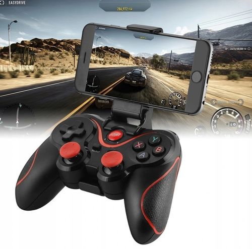 BEZPRZEWODOWY GAMEPAD PAD DO TELEFONU ANDROID iOS TV box PC Z UCHWYTEM na Arena.pl