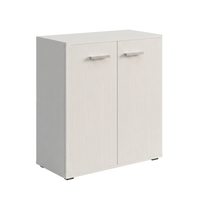 Komoda biała do biura salonu regał szafka z 2 drzwiczkami 3 półki loft 68cm