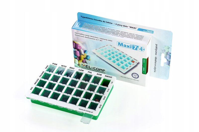 Pudełko kasetka na tabletki leki ORGANIZER zdjęcie 1