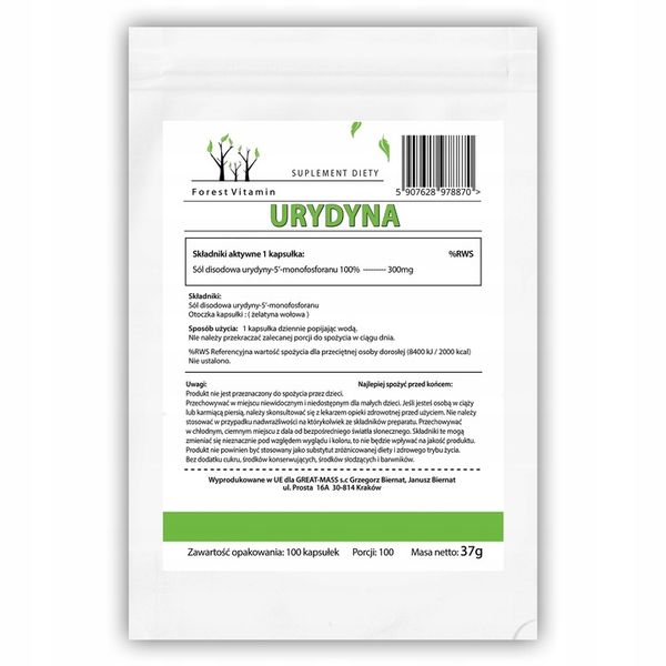 FOREST URYDYNA UMP 100 kaps ALZHEIMER MÓZG zdjęcie 5