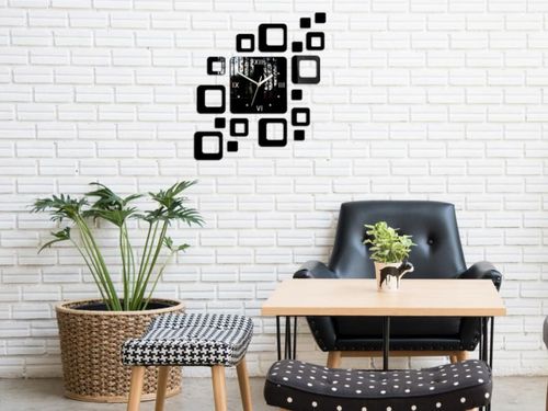 Zegar Rome Quadrat czarny na Arena.pl
