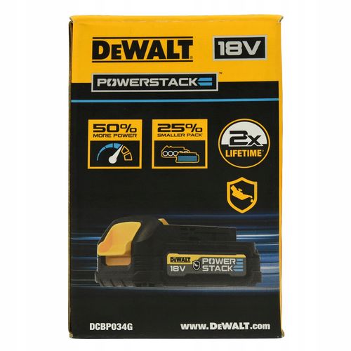 DEWALT AKUMULATOR 18V POWERSTACK 1,7Ah GNF DCBP034G na Arena.pl