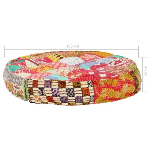 Puf 100x20cm patchwork tkanina VidaXL na Arena.pl
