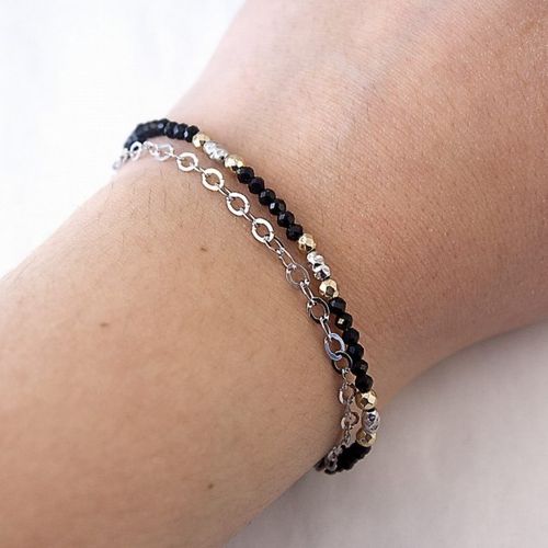 "Bransoletka TURMALIN HEMATYT 925" na Arena.pl