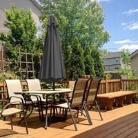 PARASOL OGRODOWY 3 METRY OGRÓD BALKON ANTRACYT