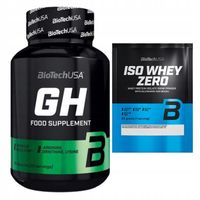 BIOTECH GH HORMONE REGULATOR 120 KAPS HORMON WZROSTU +ISO WHEY ZERO 25 G