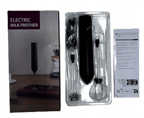 Elektryczny Spieniacz do Mleka Ręczny Akumulator Kawa Bezprzewodowy na Arena.pl