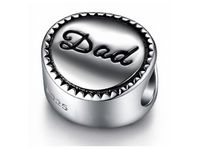 Rodowany srebrny charms do pandora tata tatuś ojciec dad srebro 925 SY036RH