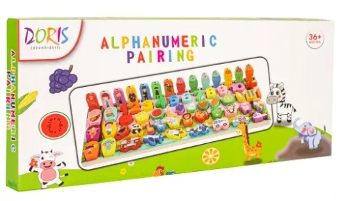 Tablica edukacyjna MONTESSORI rybki, cyfry, owoce na Arena.pl