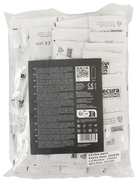 Secura Extra Safe - Prezerwatywy Extra Grube 100pcs zdjęcie 1