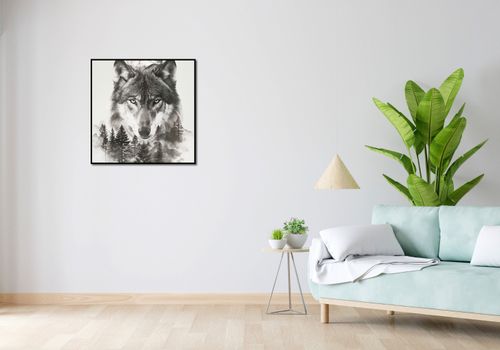 Plakat 70x70cm Wilczy Duch Lasu na Arena.pl