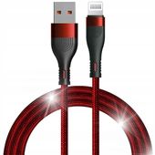 Kabel niktrade USB - Apple Lightning 1 m czerwony
