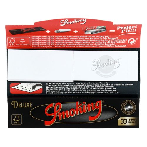 bibułka smoking de luxe king size + filtry na Arena.pl