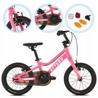 Rower dziecięcy ATTABO EASE 14" różowy Bardzo Lekki 7 kg Aluminiowy V-brake