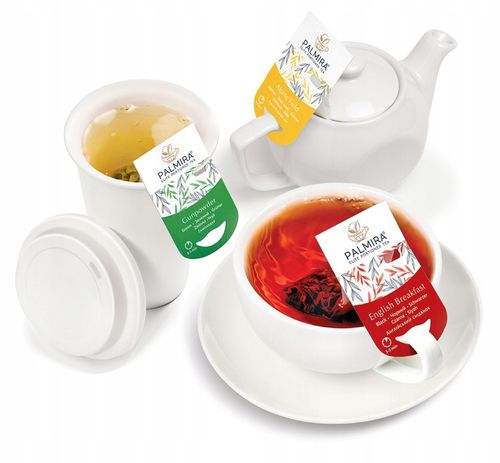 Herbata czarna liściasta Earl gray olej bergamotki Deluxe Palmira 15 saszet na Arena.pl