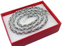 Srebrny Łańcuszek Bizantyna Królewski Splot 50cm