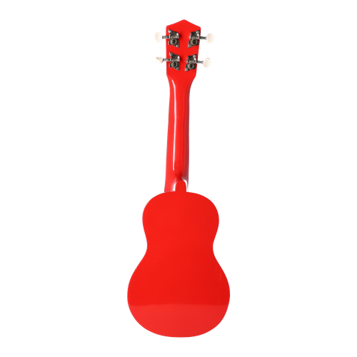 Ukulele sopranowe drewniane błyszczące UK-12 Czerwone z Pokrowcem ZESTAW na Arena.pl