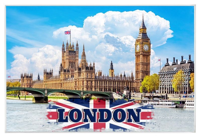 Londyn Big Ben - magnes szklany zdjęcie 1