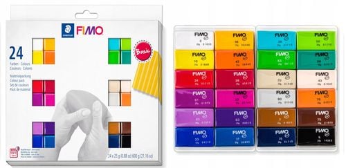Zestaw masy FIMO SOFT kolory Basic 24x25g Staedtle na Arena.pl