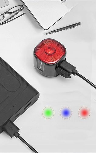 Lampka rowerowa czerwona SPECTER WT09 tył tylna do tyłu 100 godzin pracy na Arena.pl