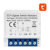 inteligentny przełącznik dopuszkowy zigbee avatto lzwsm16-w2 bez